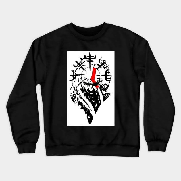 Kratos Crewneck Sweatshirt by CathyGraphics